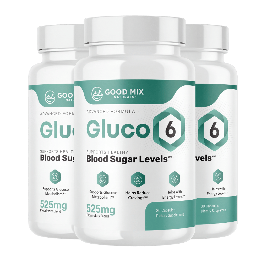 Gluco6 bottle packages shown in the current seller offer