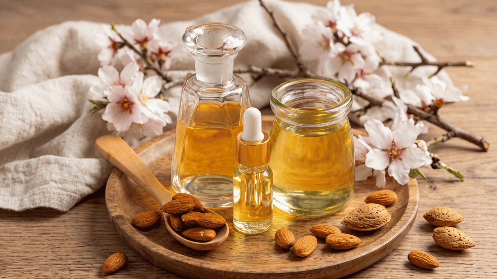 Illustrative sweet almond oil image
