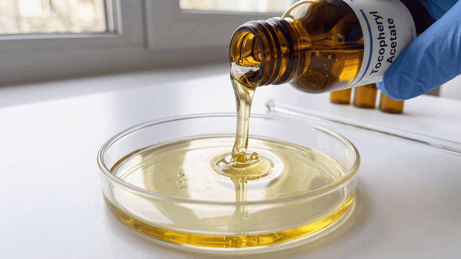 Illustrative tocopheryl acetate vitamin E oil image