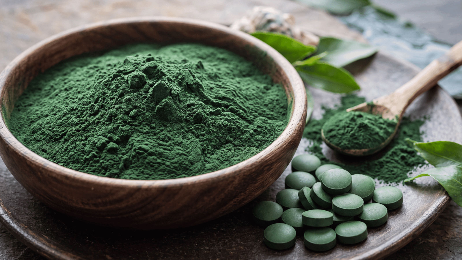 Illustrative spirulina powder