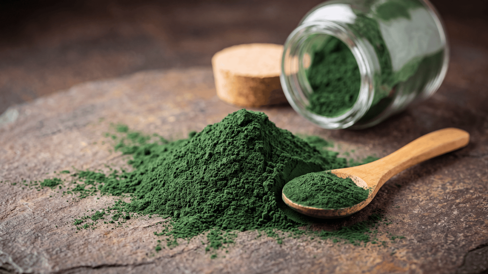 Illustrative chlorella powder