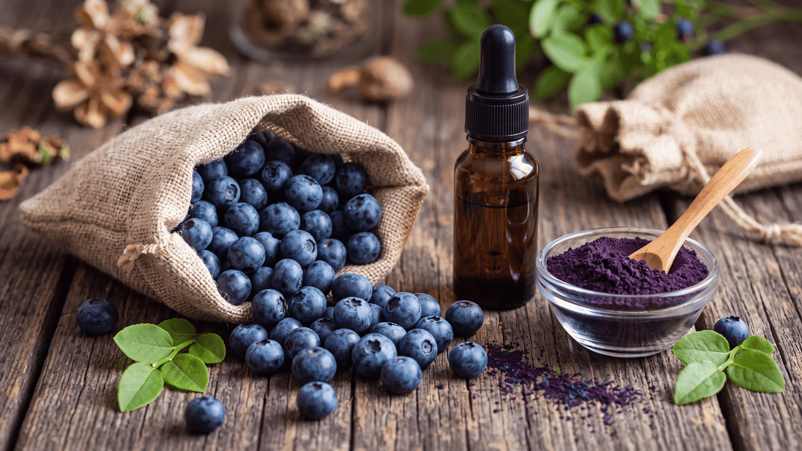 Illustrative bilberry extract