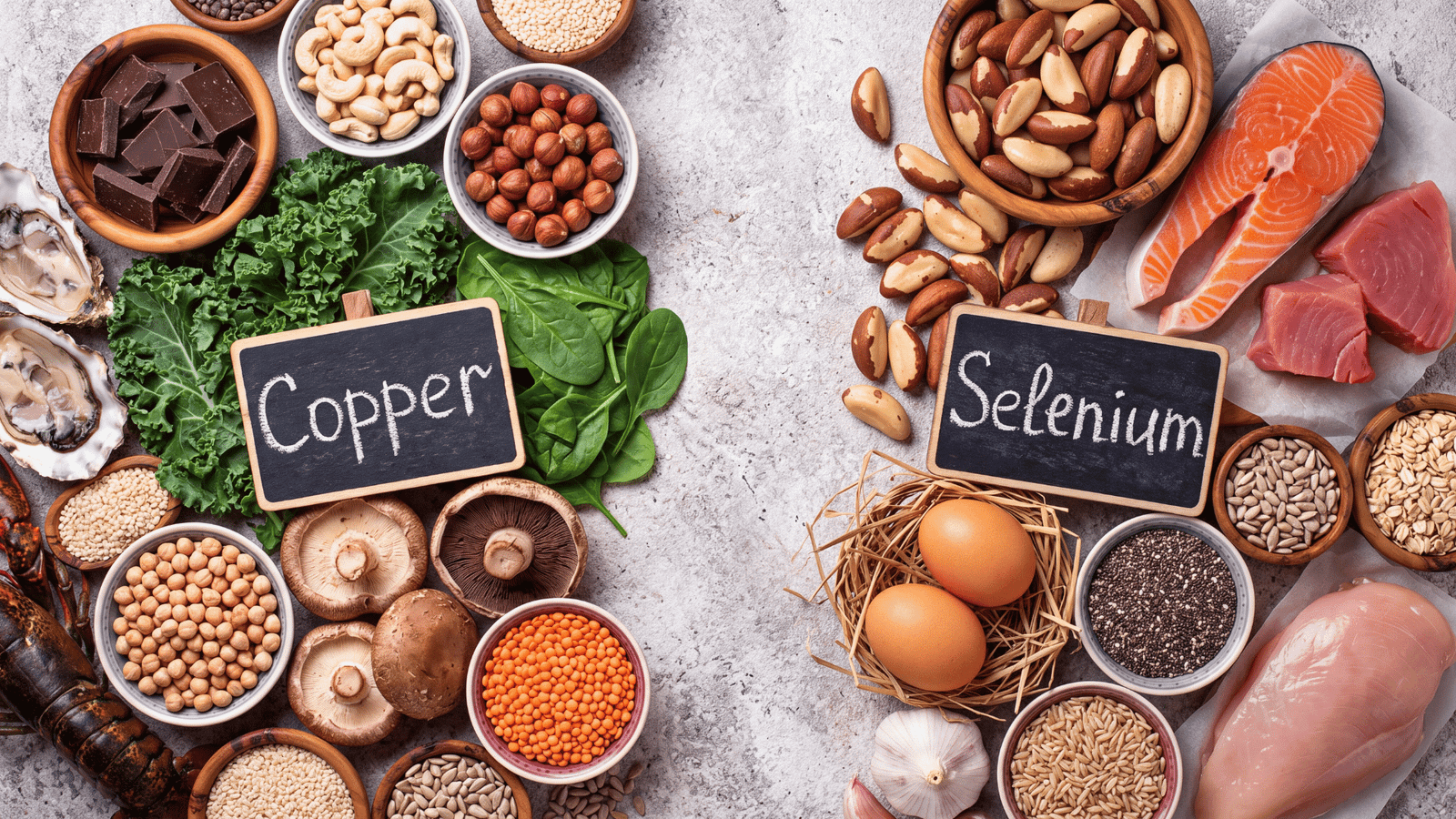 Illustrative copper and selenium food sources