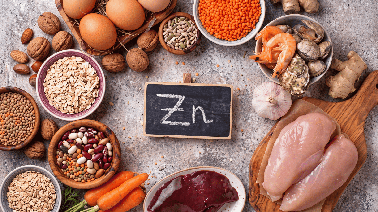 Illustrative zinc food sources