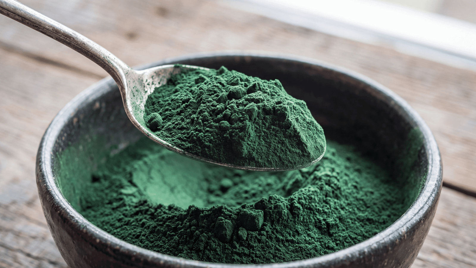 Illustrative Spirulina ingredient photograph