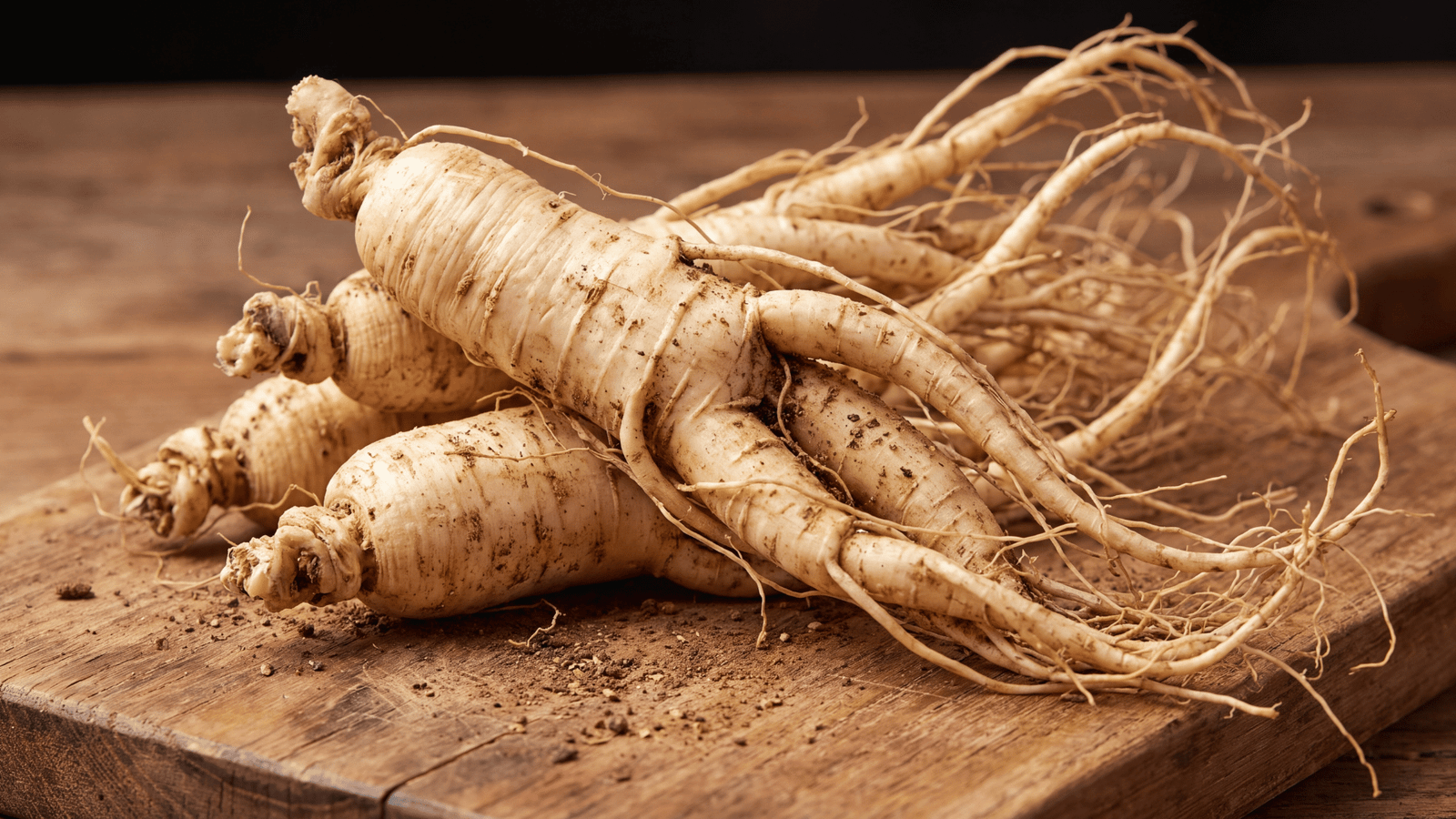Illustrative Panax ginseng root